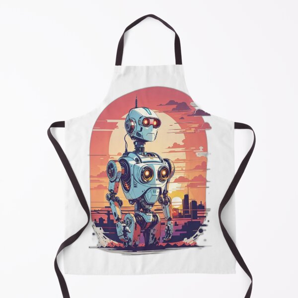 Item preview, Robot, Sunset, Modern designed and sold by MarcioCellos.