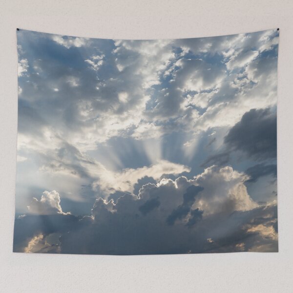 Item preview, Amazing Skyscape - Layered Cloudcover God Rays and the Coolest Cloud Shadows designed and sold by Georgia Mizuleva.