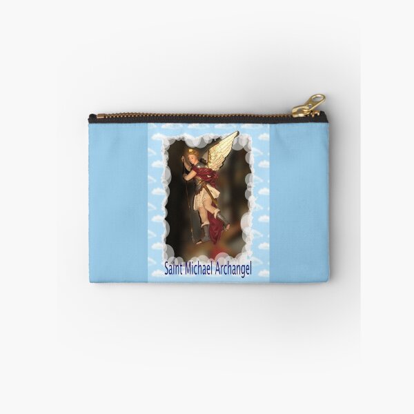 Item preview, St. Michael Archangel pouch designed and sold by CatholiCARDS.
