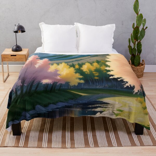 Item preview, Watercolor and Impressionism Mountain Landscape -  Oil painting designed and sold by joejiing.