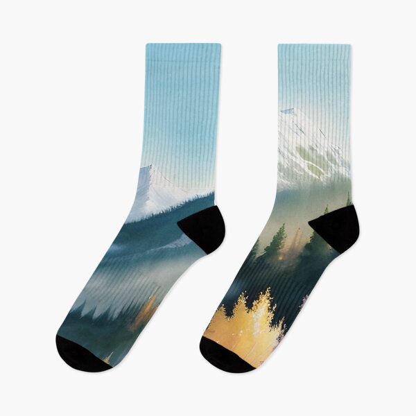 Item preview, Watercolor and Impressionism Mountain Landscape -  Oil painting designed and sold by joejiing.