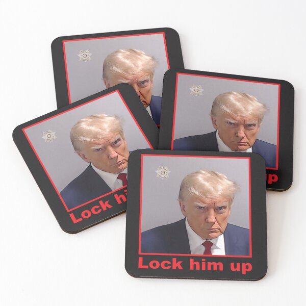 Item preview, Donal Trump Mugshot Lock Him Up Active designed and sold by EvelynDick.