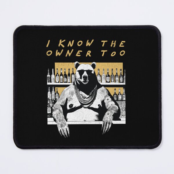 Item preview, I Know The Owner Too - Retro Bartender designed and sold by Hugo Bloke.