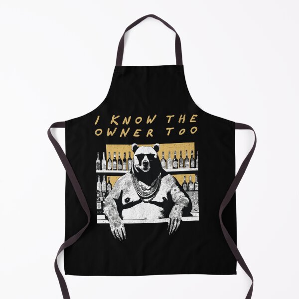 Item preview, I Know The Owner Too - Retro Bartender designed and sold by Hugo Bloke.