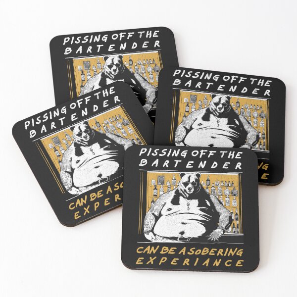 Item preview, Pissing Off The Bartender Can Be A Sobering Experience - Retro Bartender designed and sold by Hugo Bloke.