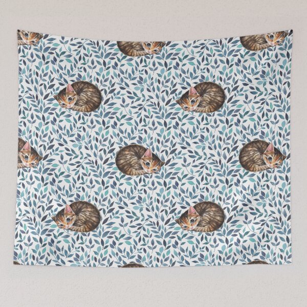 Item preview, Cute Kitten Watercolor Print designed and sold by SoNifty.