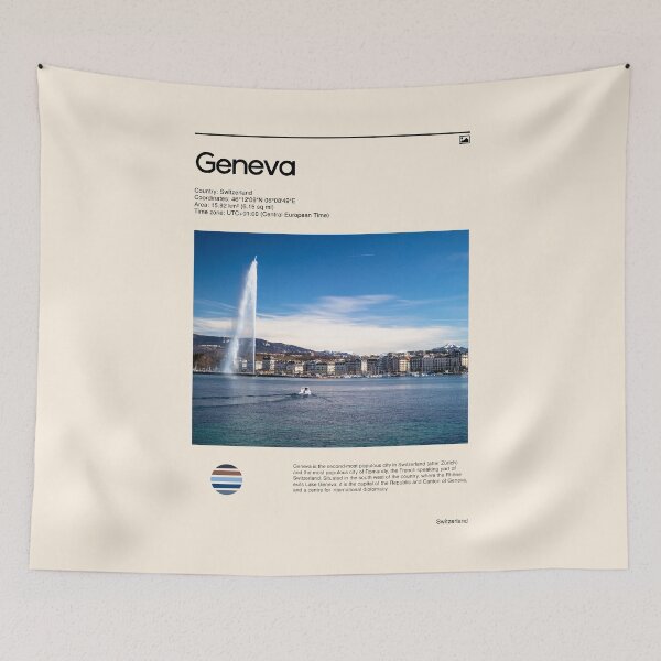 Item preview, Visit Geneva, Switzerland (Travel poster) designed and sold by RabbitK.