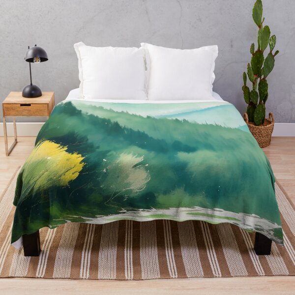 Item preview, Watercolor Mountain Landscape - Impressionism and Chinese painting designed and sold by joejiing.