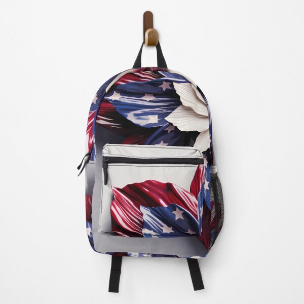 Item preview, American flag flower overlay print designed and sold by dcrc.