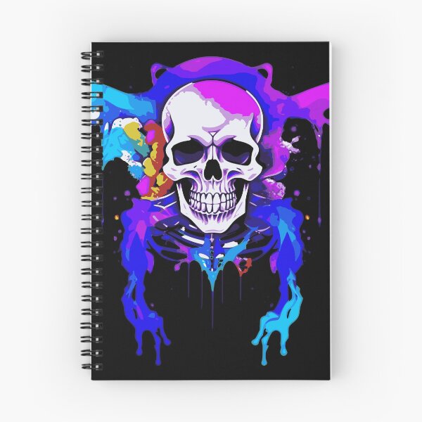 Item preview, Color-splashed Skull designed and sold by SilverFoxxShop.