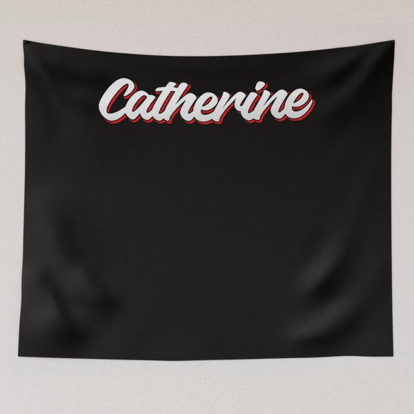 Item preview, Retro Catherine Name Label (Black) designed and sold by KACIIBARN.
