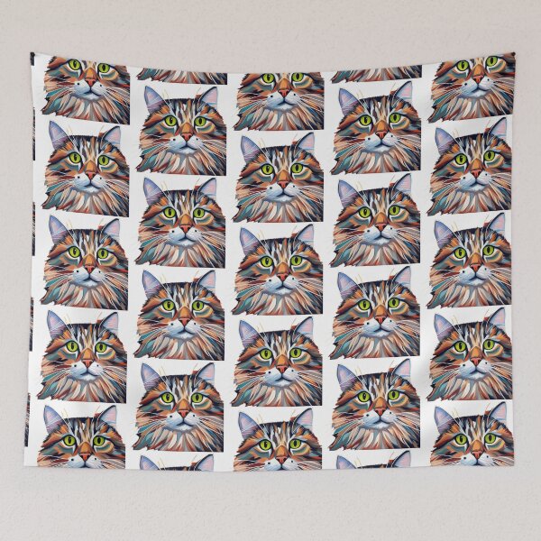 Item preview, Tater Tot Multicoloured Cat - Painted designed and sold by daisydance.
