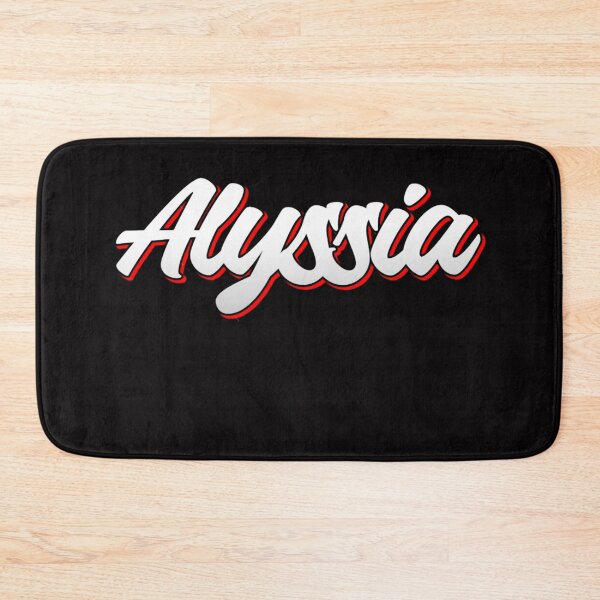 Item preview, Retro Alyssia Name Label (Black)  designed and sold by KACIIBARN.