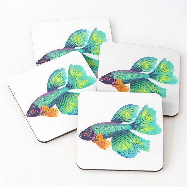 Item preview, Pop Art Betta Fish designed and sold by SchorlCraft.