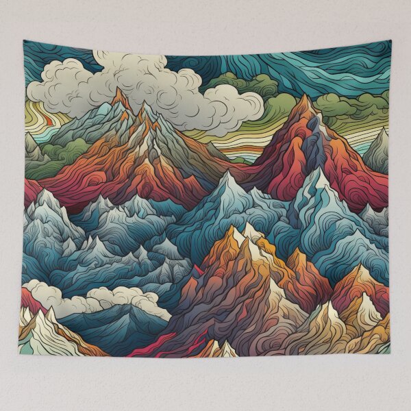 Item preview, GROOVY MOUNTAINS designed and sold by GROOVYJOURNEY.