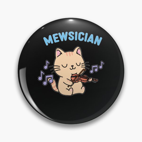 Artikelvorschau, The Mewsician Cat Playing The Violin entworfen und verkauft von SiegridKlemmd.
