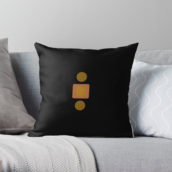 Copper and Gold Throw Pillow