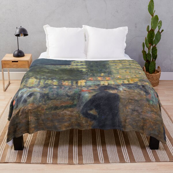 Item preview, Place Pigalle at Night (1905–1908) by Pierre Bonnard designed and sold by peggieprints.
