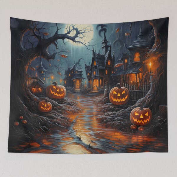 Item preview, Halloween Haunt Town of the Pumpkin Eaters designed and sold by HauntFamily.
