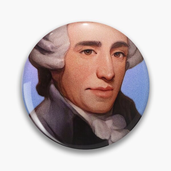 Item preview, Austrian Composer Joseph Haydn - purple pink - illustration  designed and sold by Litstoy.