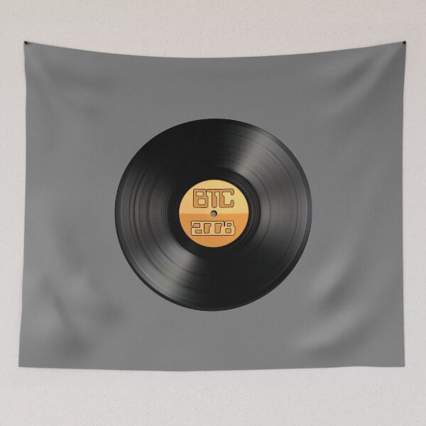 Item preview, Vintage BTC 2008 Vinyl Record - Bitcoin Logo designed and sold by GetCryptoSwag.