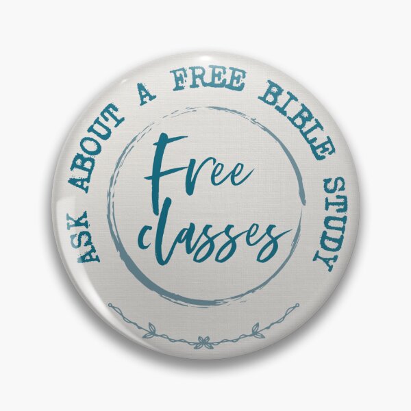Item preview, JW Free Bible Study lapel button pin designed and sold by SagePlaceShop.