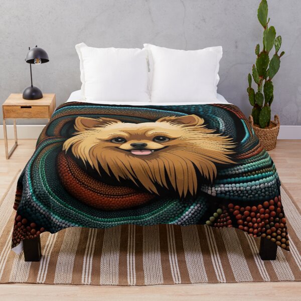 Item preview, Magical Pomeranian Swirls Circles designed and sold by purplesensation.