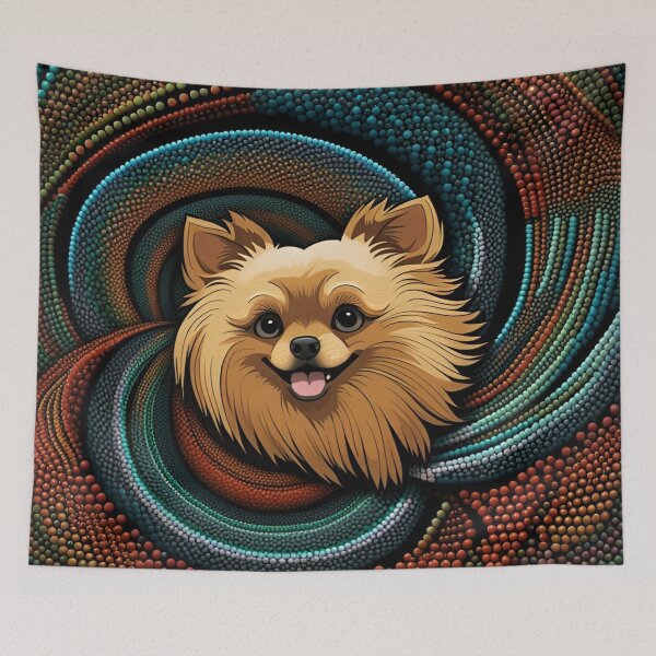Item preview, Magical Pomeranian Swirls Circles  designed and sold by purplesensation.
