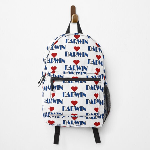 Item preview, Blue Darwin Broadway Style Text, with Red Love Heart designed and sold by AASparksDesigns.