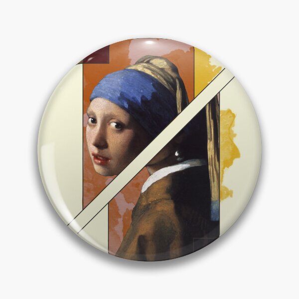 Item preview, Girl with a Pearl Earring in a broken frame designed and sold by itsgoodjunk.