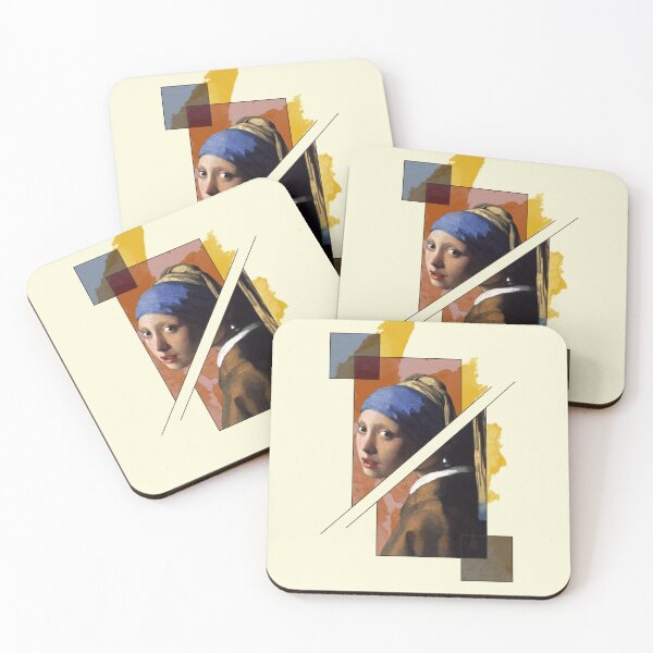Item preview, Girl with a Pearl Earring in a broken frame designed and sold by itsgoodjunk.