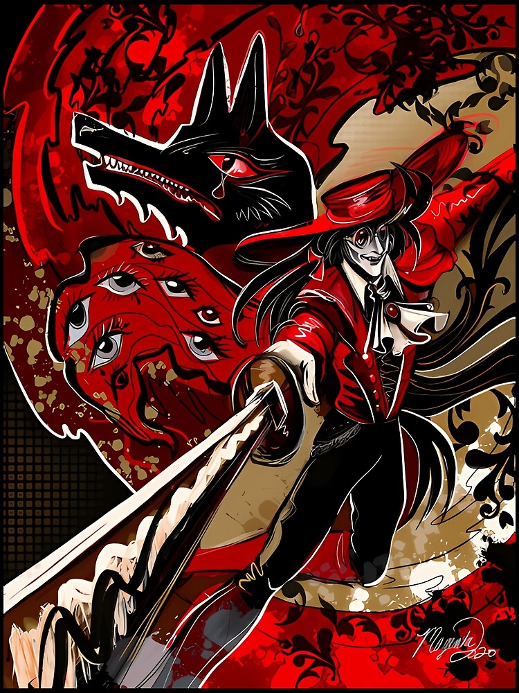 ALUCARD Inner demons Vampire Illustration Hellsing - Alucard Hellsing -  Posters and Art Prints