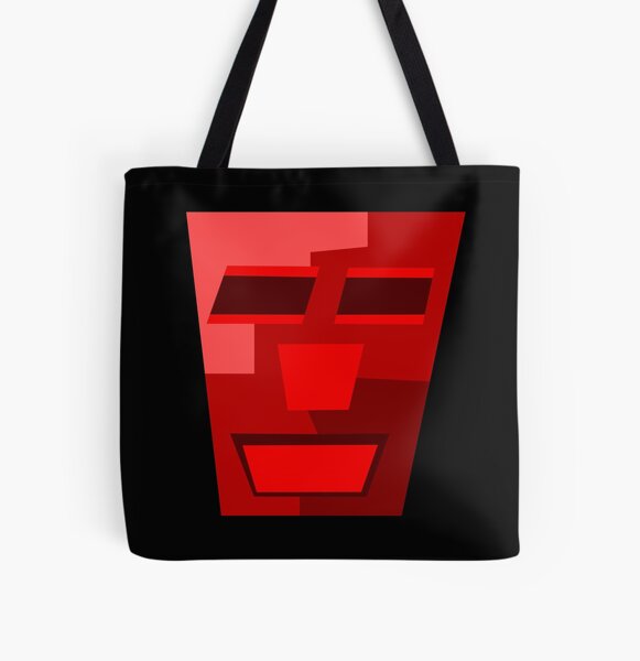 Red Wine (Facemadics colorful contemporary abstract face) All Over Print Tote Bag