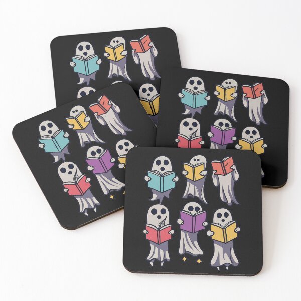 Item preview, Ghost Reading - Spooky Reading Season designed and sold by Funny Vintage Stickers And T-Shirts.