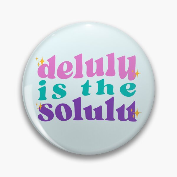 Item preview, DELULU IS THE SOLULU WAVY STICKER designed and sold by aydapadi.
