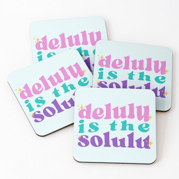 Item preview, DELULU IS THE SOLULU WAVY STICKER designed and sold by aydapadi.