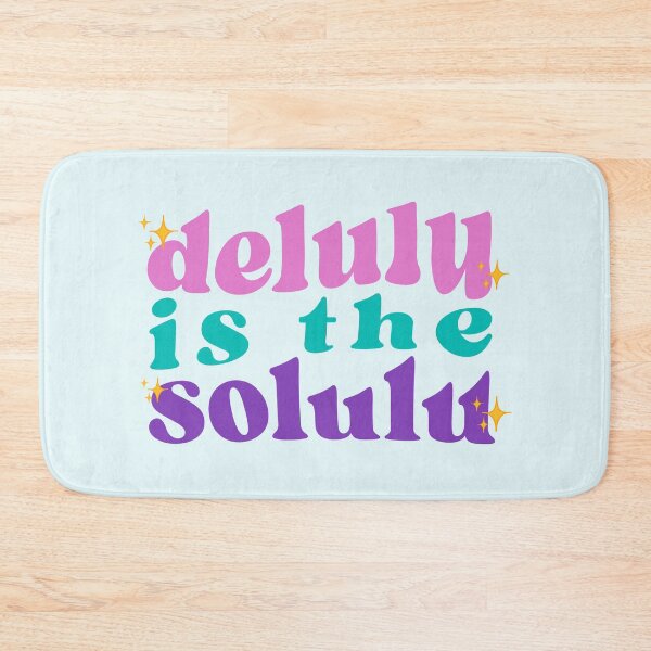 Item preview, DELULU IS THE SOLULU WAVY STICKER designed and sold by aydapadi.