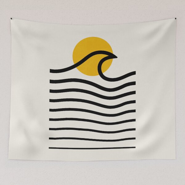 Item preview, Abstraction_OCEAN_WAVE_SURF_JOY_POP designed and sold by forgetmestudio.