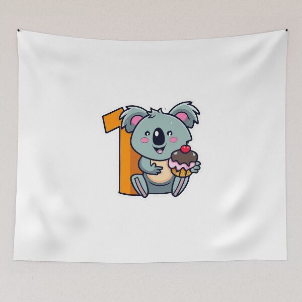 Item preview, Cute Koala Cupcake With Number 1, 1st Birthday designed and sold by lee2021.