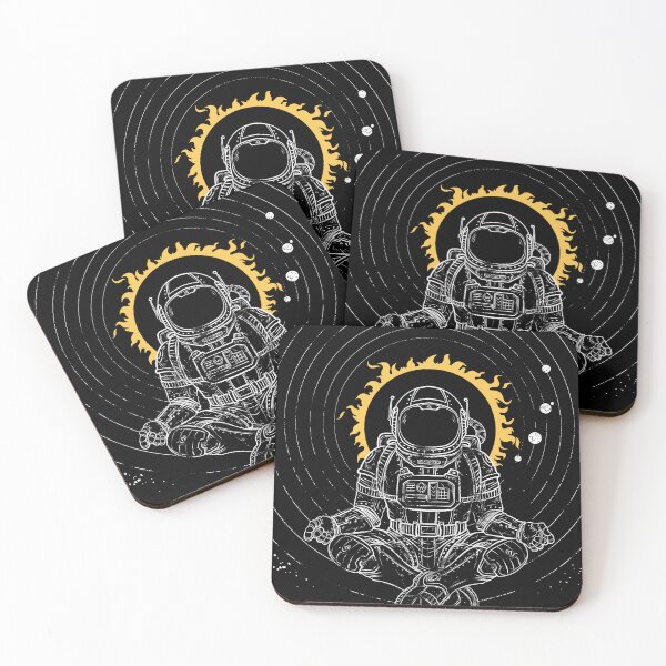 Item preview, Cosmic Serenity: Astronaut's Meditative Journey in Space Artwork designed and sold by Indianrocks.