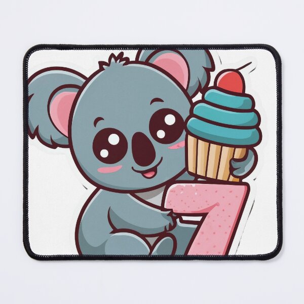 Item preview, Copy of Cute Koala Cupcake With Number 7, 7th Birthday designed and sold by lee2021.