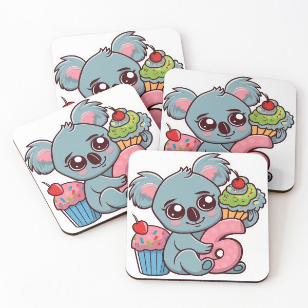 Item preview, Koala Cupcake With Number 6, 6th Birthday designed and sold by lee2021.