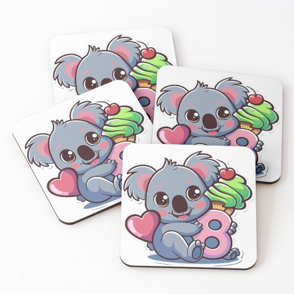 Item preview, Koala Cupcake With Number 8, 8th Birthday designed and sold by lee2021.