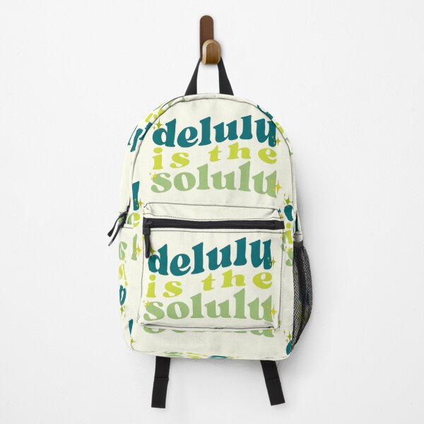 Item preview, DELULU IS THE SOLULU WAVY GREEN STICKER designed and sold by aydapadi.