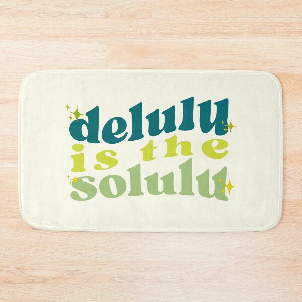 Item preview, DELULU IS THE SOLULU WAVY GREEN STICKER designed and sold by aydapadi.