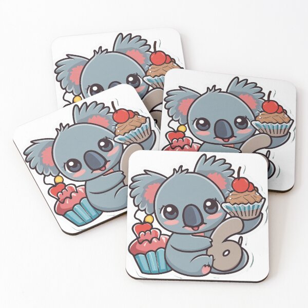 Item preview, Koala Cupcake With Number 6, 6th Birthday designed and sold by lee2021.