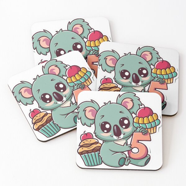 Item preview, Koala Cupcake With Number 5, 5th Birthday designed and sold by lee2021.