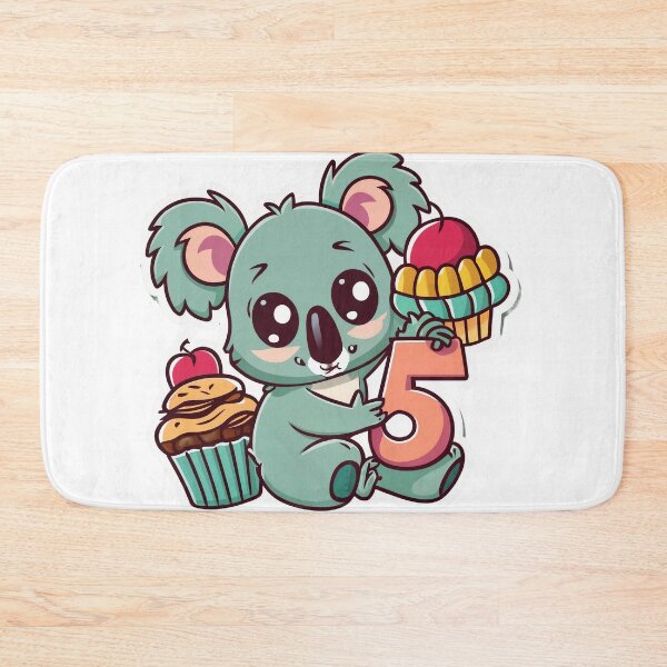 Item preview, Koala Cupcake With Number 5, 5th Birthday designed and sold by lee2021.