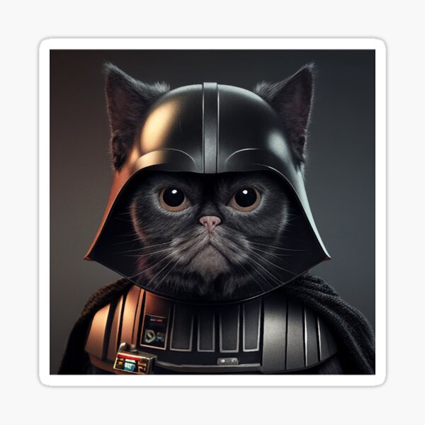 Item preview, Cat in Helmet on the Dark Side designed and sold by Johannahmerino.