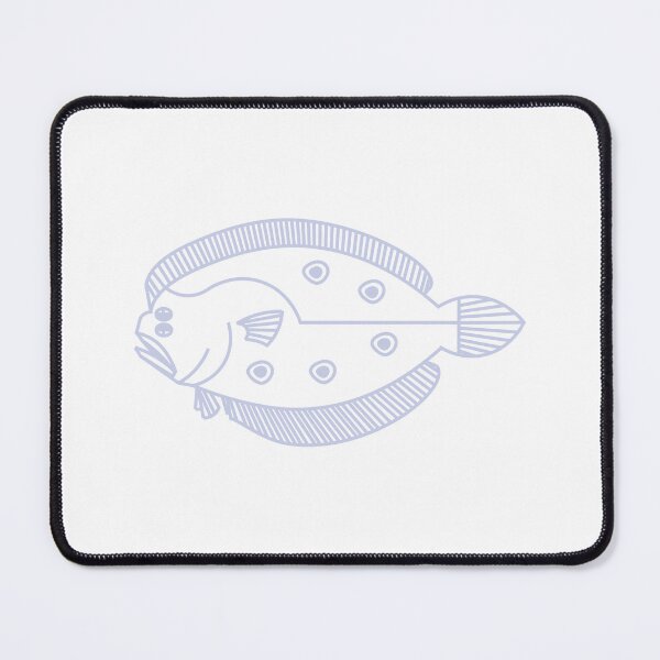 Item preview, Fun Flounder Fish in Light Purple and White designed and sold by fruttidimare.